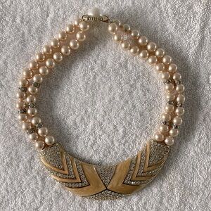 Costume jewelry statement necklace